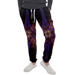 Fractal Cross Blue Geometric Men s Jogger Sweatpants