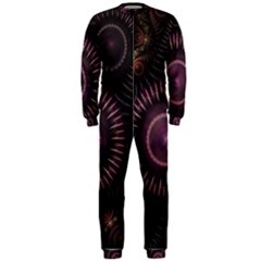 Fractal Gears Steampunk Gearwheel Onepiece Jumpsuit (men)  by Pakrebo