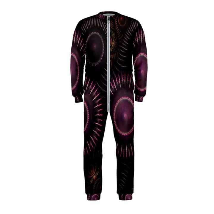 Fractal Gears Steampunk Gearwheel OnePiece Jumpsuit (Kids)