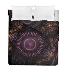 Fractal Gears Steampunk Gearwheel Duvet Cover Double Side (full/ Double Size) by Pakrebo