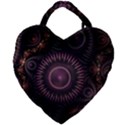 Fractal Gears Steampunk Gearwheel Giant Heart Shaped Tote View2