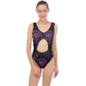 Fractal Gears Steampunk Gearwheel Center Cut Out Swimsuit View1