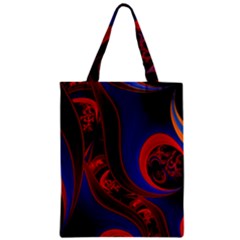 Fractal Abstract Pattern Circles Zipper Classic Tote Bag by Pakrebo