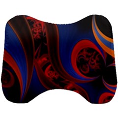 Fractal Abstract Pattern Circles Head Support Cushion