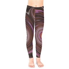 Fractal Waves Pattern Design Kids  Legging by Pakrebo