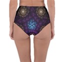 Geometry Fractal Colorful Geometric Reversible High-Waist Bikini Bottoms View2