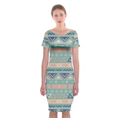 Tribal Classic Short Sleeve Midi Dress by Sobalvarro