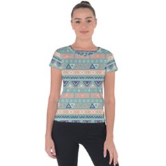 Tribal Short Sleeve Sports Top  by Sobalvarro