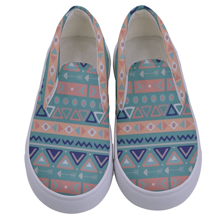 Tribal Kids  Canvas Slip Ons