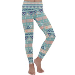 Tribal Kids  Lightweight Velour Classic Yoga Leggings by Sobalvarro