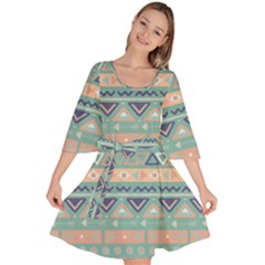 Tribal Velour Kimono Dress