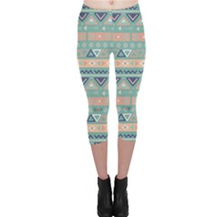 Tribal Capri Leggings  by Sobalvarro