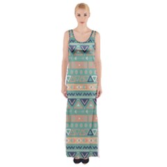 Tribal Maxi Thigh Split Dress