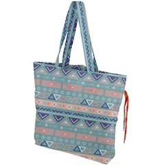 Tribal Drawstring Tote Bag by Sobalvarro