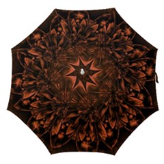 Fractal Painting Flower Texture Straight Umbrellas by Pakrebo