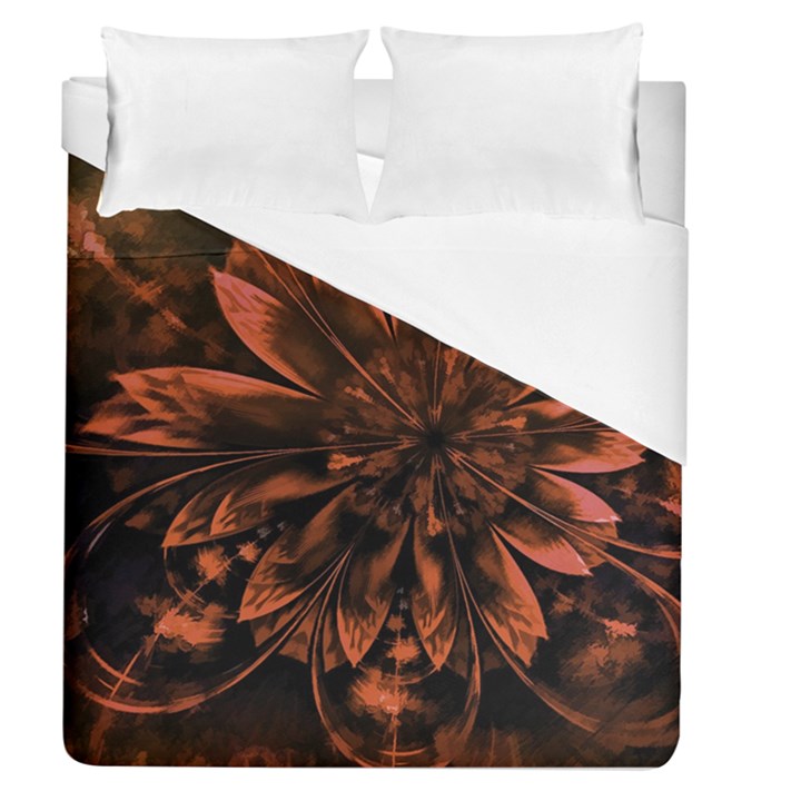 Fractal Painting Flower Texture Duvet Cover (Queen Size)