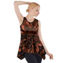 Fractal Painting Flower Texture Side Drop Tank Tunic View1