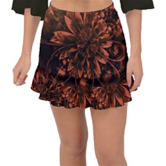 Fractal Painting Flower Texture Fishtail Mini Chiffon Skirt by Pakrebo