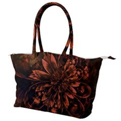 Fractal Painting Flower Texture Canvas Shoulder Bag by Pakrebo