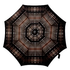 Fractal Fractal Art Design Geometry Hook Handle Umbrellas (medium) by Pakrebo