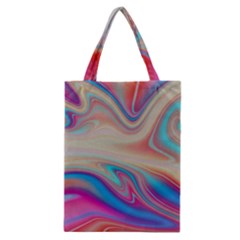 Multi Color Liquid Background Classic Tote Bag by Pakrebo