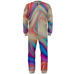 Multi Color Liquid Background Onepiece Jumpsuit (men)  by Pakrebo