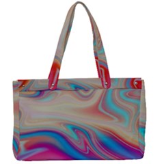 Multi Color Liquid Background Canvas Work Bag