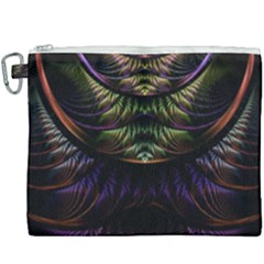 Fractal Colorful Pattern Fantasy Canvas Cosmetic Bag (xxxl) by Pakrebo