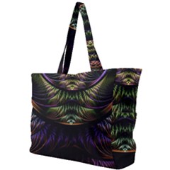 Fractal Colorful Pattern Fantasy Simple Shoulder Bag by Pakrebo