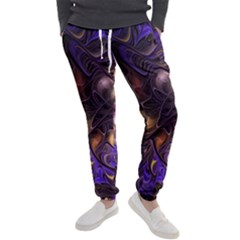 Fractal Purple Abstract Detail Men s Jogger Sweatpants