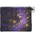 Fractal Purple Abstract Detail Canvas Cosmetic Bag (XXXL) View2