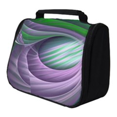 Purple Green Fractal Texture Full Print Travel Pouch (small) by Pakrebo