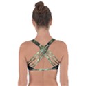 Fractal Green Gold Glowing Got No Strings Sports Bra View2