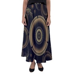 Fractal Fractal Art Fantasy Flared Maxi Skirt by Pakrebo