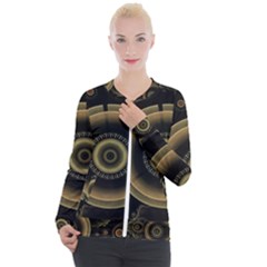 Fractal Fractal Art Fantasy Casual Zip Up Jacket