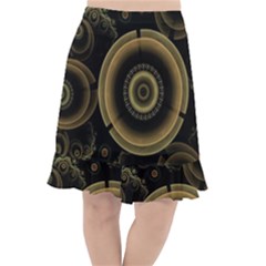 Fractal Fractal Art Fantasy Fishtail Chiffon Skirt