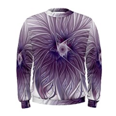 Purple Lavender Wisps White Men s Sweatshirt by Pakrebo