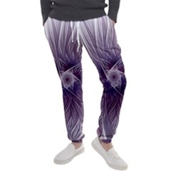 Purple Lavender Wisps White Men s Jogger Sweatpants