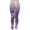 Purple Lavender Wisps White Tights View2