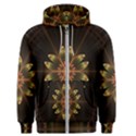 Fractal Floral Mandala Abstract Men s Zipper Hoodie View1