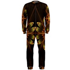 Fractal Floral Mandala Abstract Onepiece Jumpsuit (men)  by Pakrebo