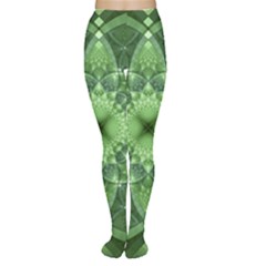 Fractal Green St Patrick S Day Tights by Pakrebo