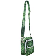 Fractal Green St Patrick S Day Shoulder Strap Belt Bag by Pakrebo