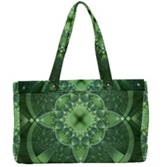 Fractal Green St Patrick S Day Canvas Work Bag