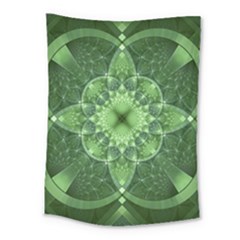 Fractal Green St Patrick S Day Medium Tapestry by Pakrebo