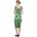 Fractal Green St Patrick S Day Sleeveless Pencil Dress View4