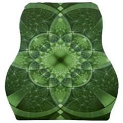 Fractal Green St Patrick S Day Car Seat Velour Cushion  by Pakrebo