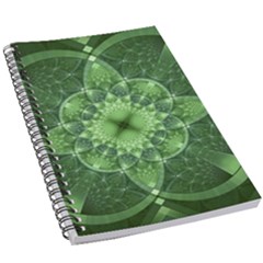 Fractal Green St Patrick S Day 5 5  X 8 5  Notebook by Pakrebo