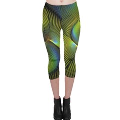 Fractal Abstract Design Fractal Art Capri Leggings  by Pakrebo