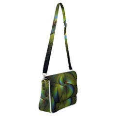 Fractal Abstract Design Fractal Art Shoulder Bag With Back Zipper